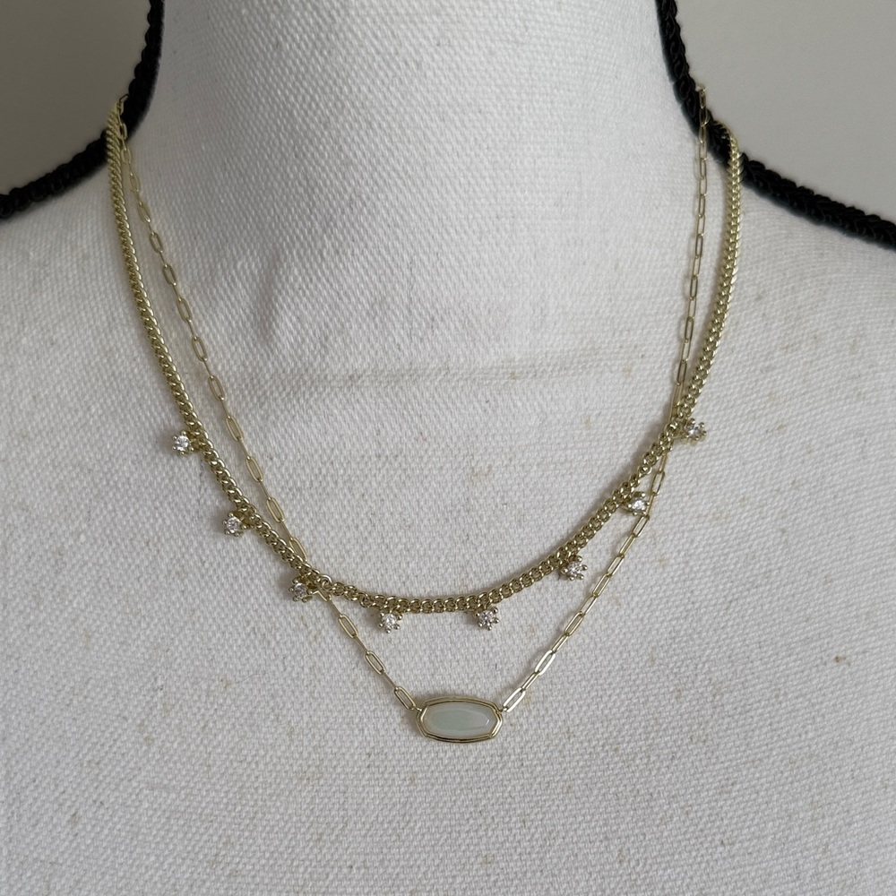 Kendra Scott layered necklace new with box